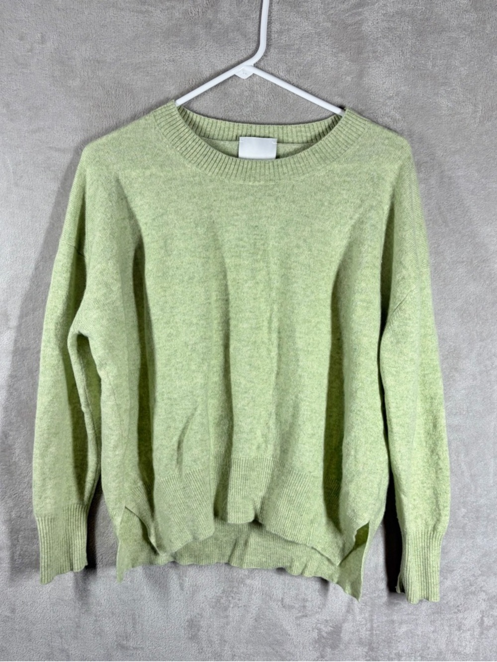Allude Cashmere Pullover Sweater Women’s S Green Crewneck Lightweight Soft